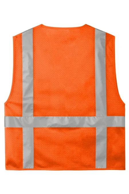 Alternative view of CornerStone Mesh Six-Pocket Zippered Vest